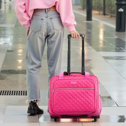 Rullaava kannettavan tietokoneen laukku 17,3-tuumaiselle 290PVC-komposiittikankaasta vedenpitävällä pinnoitteella kahdella