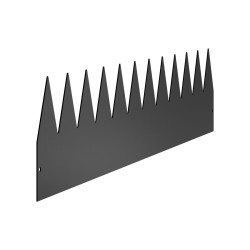 Galvanoitu teräsreunalista 6 kpl 1016 x 203 mm musta nurmikon rajaamiseen