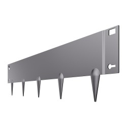 Galvanoitu teräsreunalista 990 mm pituus 127 mm korkeus 5 kpl taipuisa ulkokäyttöön
