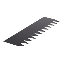 Reunuselementti sinkitty teräs 4 kpl 1016 x 305 mm musta nurmikolle