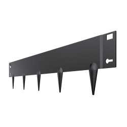 Nurmikon reunalista galvanoitua terästä taipuisa 101 mm 5 kpl musta