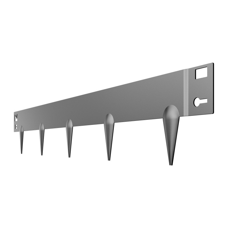 Reunalista galvanoitu teräs 76 mm korkeus 5 kpl tummanharmaa taipuisa nurmikolle