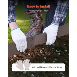 Nurmikon ja puutarhan reunalista sinkitty teräs 76 mm 5 kpl