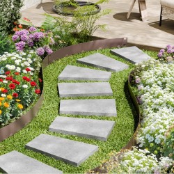 Nurmikon ja puutarhan reunalista sinkitty teräs 76 mm 5 kpl