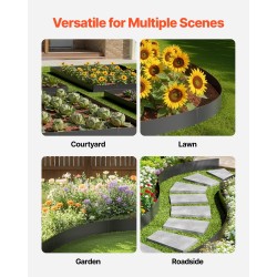 Reunalista sinkitty teräs 1016x152 mm 6 kpl musta ulkokäyttöön