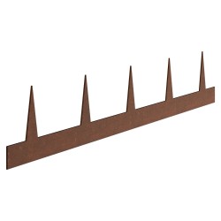 Reunuslista pihalle säänkestävä teräs 10 kpl 1016 x 114 mm ruosteenruskea