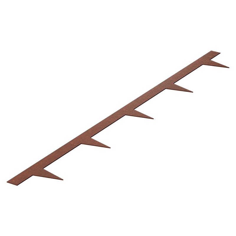 Reunuslista pihalle säänkestävä teräs 10 kpl 1016 x 114 mm ruosteenruskea