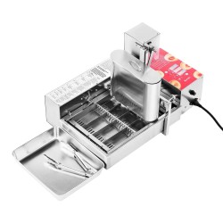 Automaattinen donitsikone 4 riviä 240 kpl tunnissa 304 ruostumaton teräs