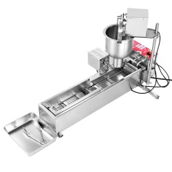 Automaattinen donitsikone ruostumatonta terästä 90 donitsia tunnissa 3 muottia kahviloihin