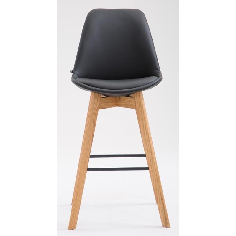 Moderni baarijakkara tammijalustalla ja pehmustetulla istuimella