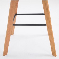 Moderni baarijakkara tammijalustalla ja pehmustetulla istuimella