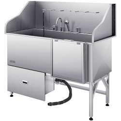 Koiran pesuallas 304 ruostumaton teräs 1550 x 790 x 1470 mm 200 kg ammatti ja kotikäyttöön