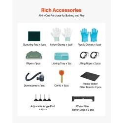 Koiran pesuallas 304-ruostumaton teräs 1550 x 790 x 1470 mm 200 kg ammatti‑ ja kotikäyttöön