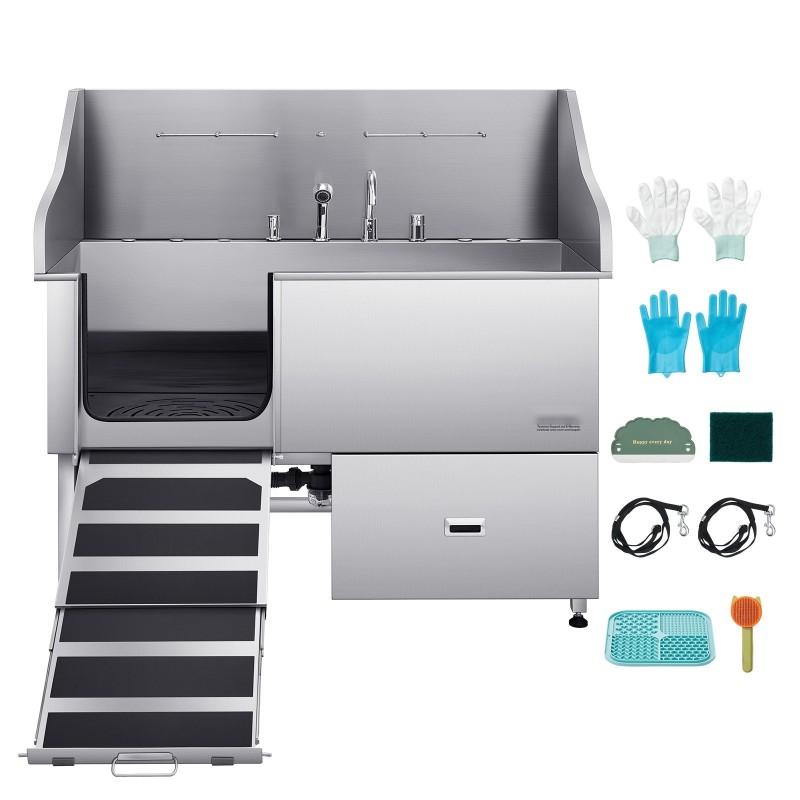 Koiranpesuallas 304 ruostumaton teräs vasen ovi 200 kg kantavuus