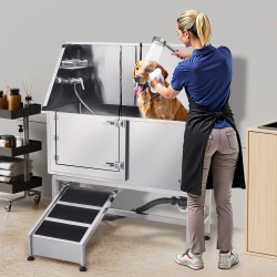 Koirien pesuallas 304-ruostumaton teräs 1500×700×1495 mm kantavuus 200 kg