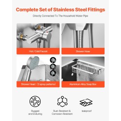 Sähkökäyttöinen koirien pesuasema ruostumattomasta teräksestä korkeudensäätöisellä oikeanpuoleisella ovella vesisuodattimella