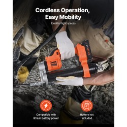 Akkukäyttöinen rasvaprässi 8000 PSI 18V-yhteensopiva ilman akkua 35,4-tuumainen letku 400 g