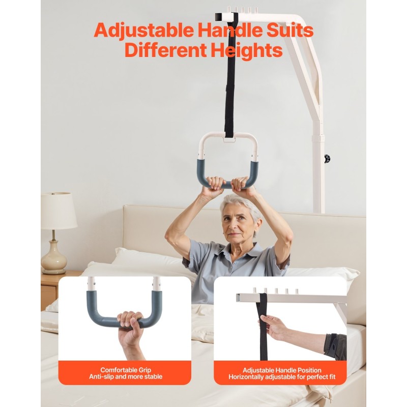 Trapetsitanko teräs vapaa seisova korkeus 1730 mm kantavuus 136 kg korkeussäädettävä kahva