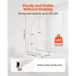 Trapetsitanko sängyn käyttöön vapaasti seisova Q195-teräs puristuskiinnitys