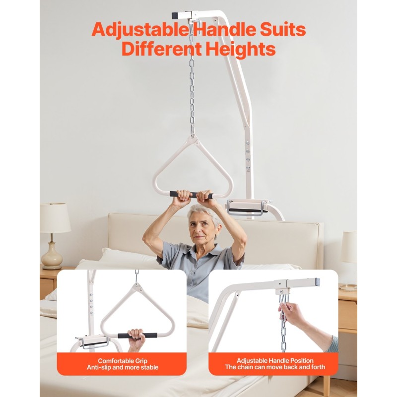 Trapetsitanko sängyn käyttöön vapaasti seisova Q195-teräs puristuskiinnitys