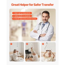 Trapetsitanko sängyn käyttöön vapaasti seisova Q195-teräs puristuskiinnitys