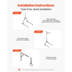 Sängyn kolmiotanko lattiatelineellä korkeussäädettävä Q195-teräs 2 pyörää 159 kg kantavuus
