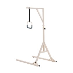 Sängyn kolmiotanko lattiatelineellä korkeussäädettävä Q195-teräs 2 pyörää 159 kg kantavuus