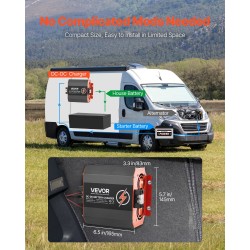 12V 30A DC–DC akunlaturi alumiinikotelo matkailuautoihin ja veneisiin