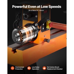 Puutyösorvi 1500 W valurautarunko harjaton tasavirtamoottori 1020 mm keskiöväli