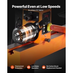 Puusorvi 1100W harjaton tasavirtamoottori valurautarunko työpöytä 406x1020mm