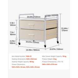 Minijääkaapin teline metallirungolla 15 cm E1-luokan massiivipuulevy, 2 vedenpitävää laatikkoa, lukittavat pyörät