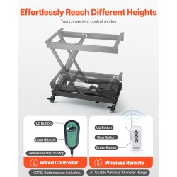 Sähköinen nostopöytä hiiliteräsrunko korkeussäädettävä 200–710 mm 150 kg