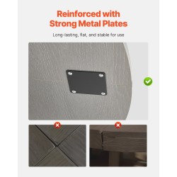 Pyöreä harmaa ruokapöytä MDF laminaattipinnalla 120 cm 4–6 hengelle paksut puujalat