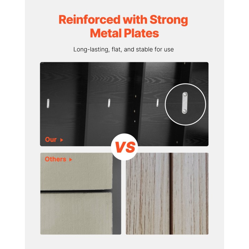 Suorakulmainen MDF-ruokapöytä laminaattipinnalla 160 x 80 cm 4–6 hengelle musta