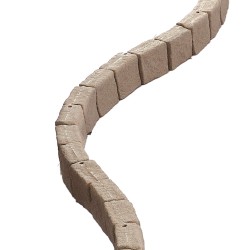 Kivireunus PE-muovinen beige 4 kpl pakkaus nurmikon rajaukseen