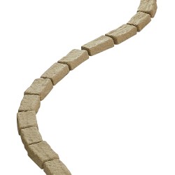 PE-muovinen taipuisa jäljitelmäkivireunus 1180×95×57 mm 24 kpl beige