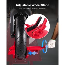 Hydraulinen moottoripyörän nostopöytä teräs 1000 paunan kantavuus