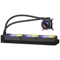 Prosessorin vesijäähdytin 3x120mm PWM-tuulettimet 2,1 tuuman näyttö ARGB Intel AM4 AM5