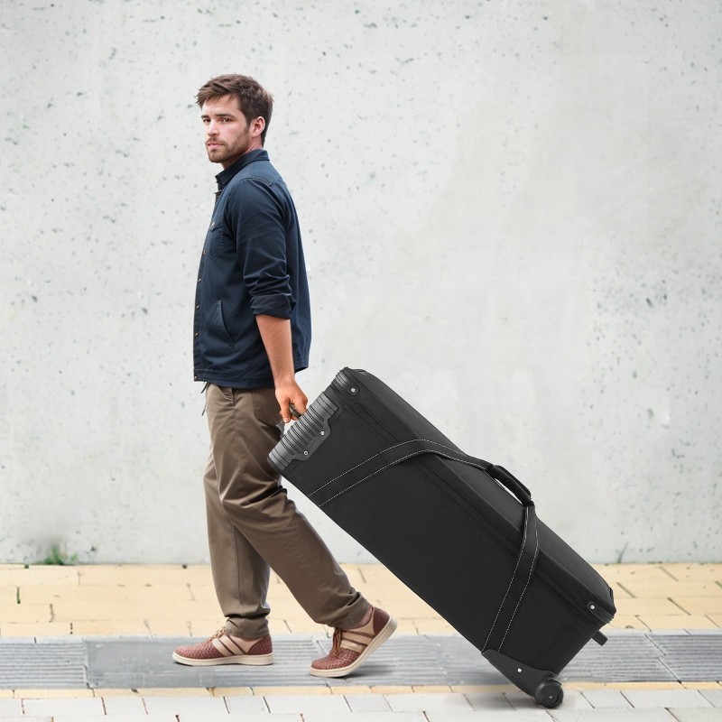 Studiovarustelaukku pyörillä vedenkestävä 1680D nylonista 90,7 l studiovarusteille