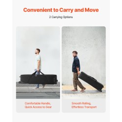 Rullalaukku studiokalustolle nailon 93,23 l muokattava sisätila pyörillä