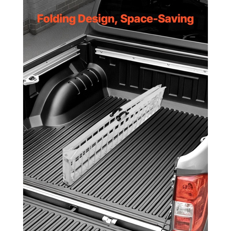 Alumiininen taittuva kuormausramppi pienten mönkijöiden ja moottoripyörien lastaukseen