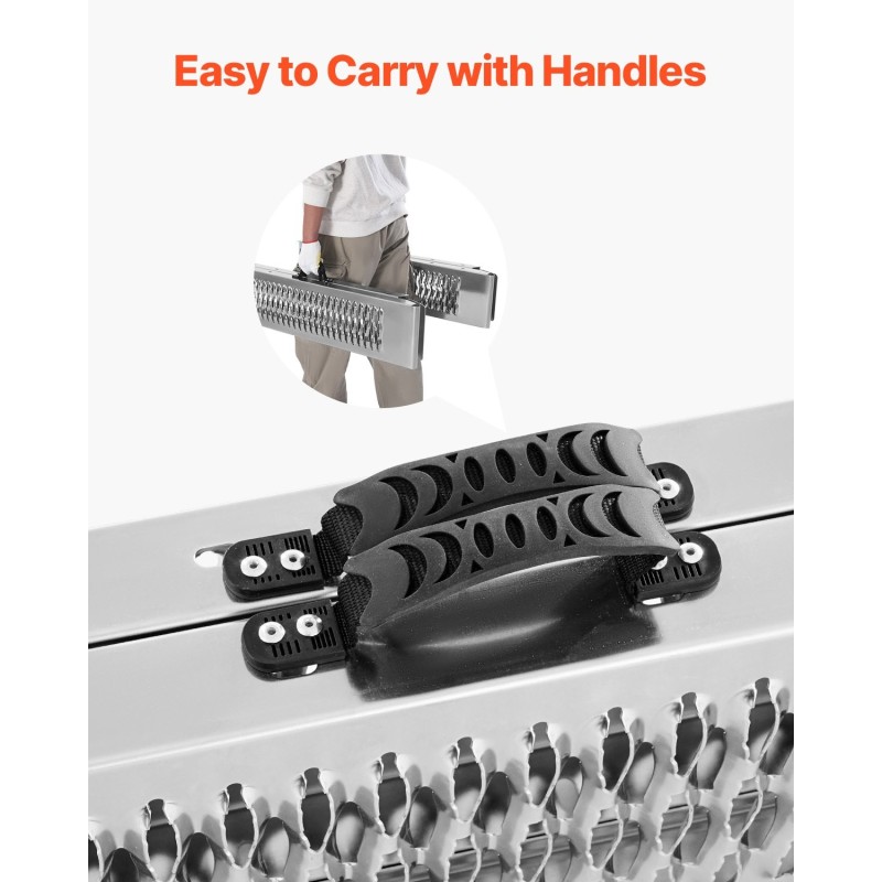 Teräs lastausrampit 2 kpl kantavuus 1000 paunaa taittuvat leveät ajopinnat