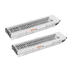 Teräs lastausrampit 2 kpl kantavuus 1000 paunaa taittuvat leveät ajopinnat