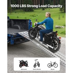 Alumiininen taittuva ajosilta 3050 mm pituus 450 mm leveä 453 kg kantavuus