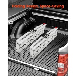 Alumiiniset taittuvat lastaussillat avattuna 2285×305×50 millimetriä 2 kpl 1500 paunaa