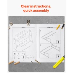 Pöytähylly pöydälle 2-tasoinen lastulevy 12 mm melamiinipinta 95x32x90 cm