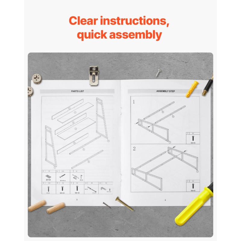Pöytähylly pöydälle 2-tasoinen lastulevy 12 mm melamiinipinta 95x32x90 cm