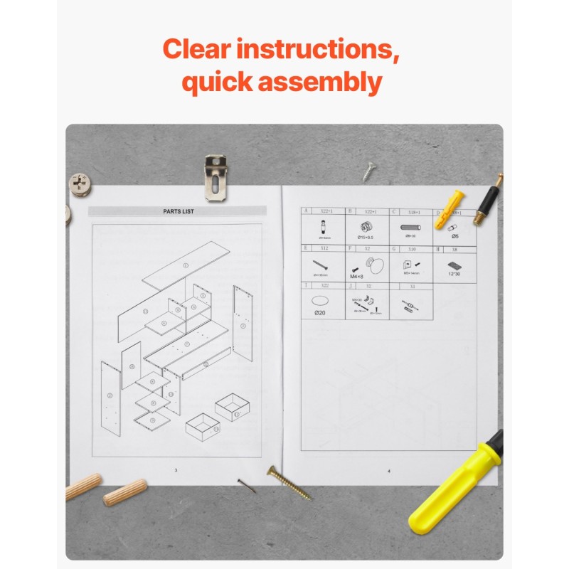 Pöytähylly 3-tasoinen valkoinen melamiinipinnoitettu lastulevy kangaslaatikoilla