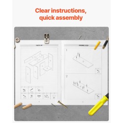 Pöytähylly kaksitasoinen lastulevy melamiinipaperi koko 94,5×24,1×73,4 cm 60 kg kantavuus