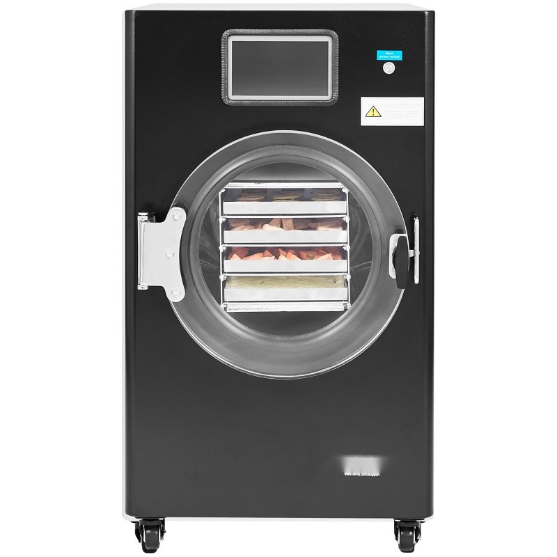 Pakastekuivain 4-tasoinen 4–6 kg per erä 304-ruostumaton teräs tyhjiöpumpulla kotikäyttöön